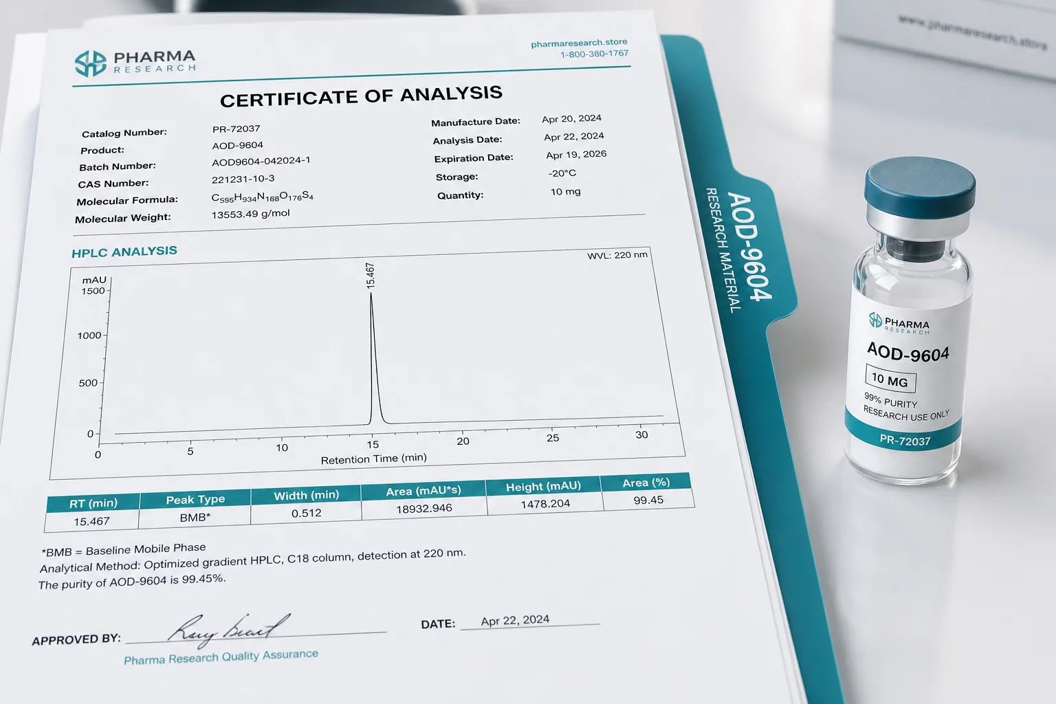 AOD-9604 research peptide for sale — GLP-1 Research