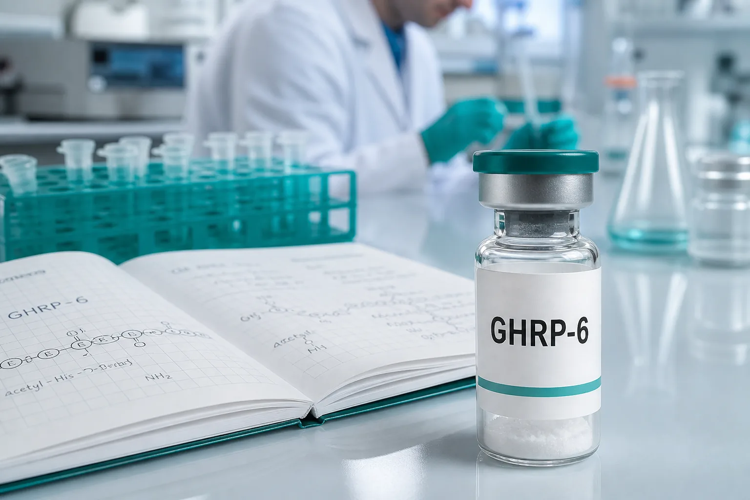 GHRP-6 Acetate research peptide for sale — Growth Hormone Axis