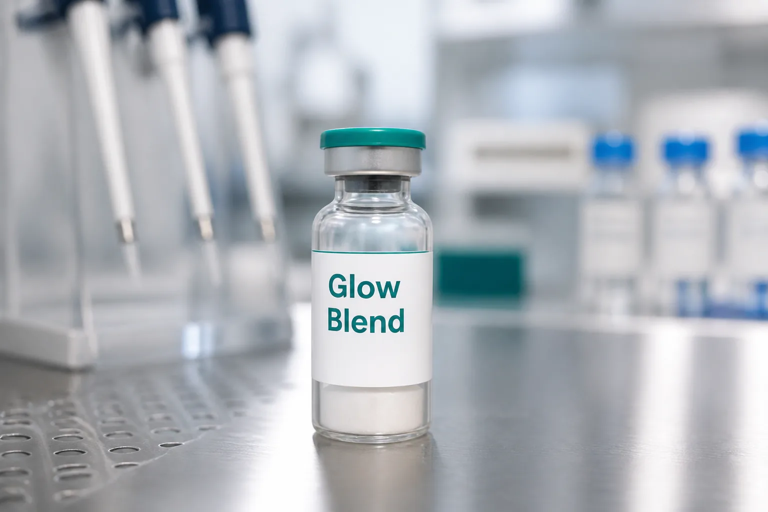 Glow BPC-157 + TB-500 + GHK-Cu research peptide for sale — Research Blends